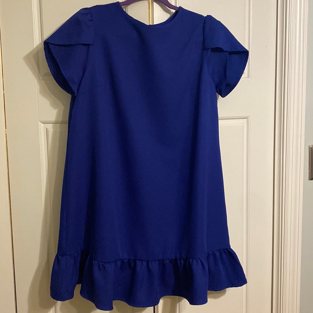 Royal blue swing dress